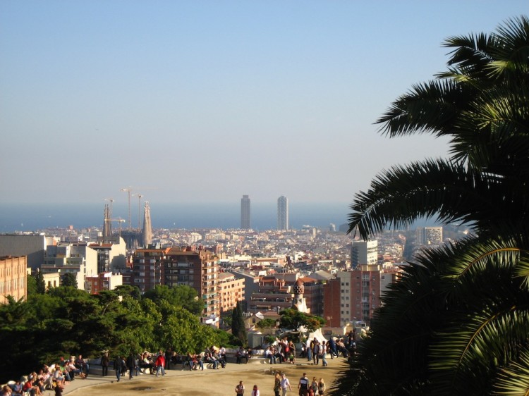 Vistes de Barcelona des del Parc Güell