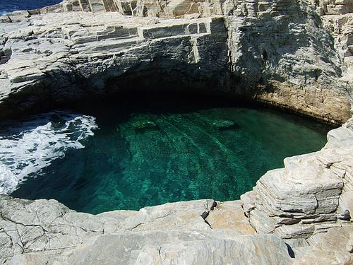Piscina natural de la Illa de Thassos a Grècia