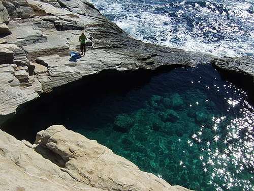 Piscina natural de la Illa de Thassos a Grècia