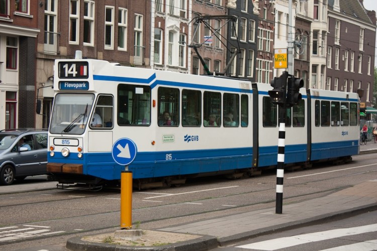 Tranvías en Amsterdam