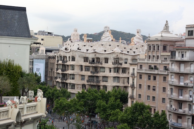 Vistes des de la terrassa de l'Hotel Condes de Barcelona