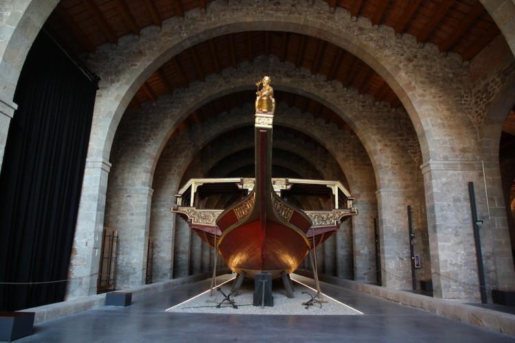 Museus gratis a Barcelona: Interior del Museu Marítim