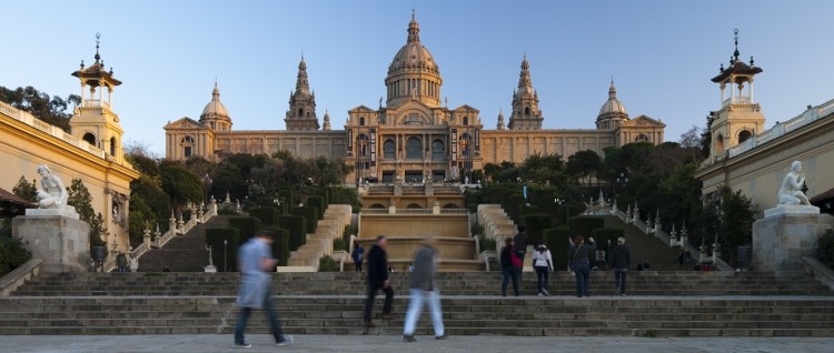 Museos gratis en Barcelona: Fachada Museo Nacional de Arte de Cataluña (MNAC)