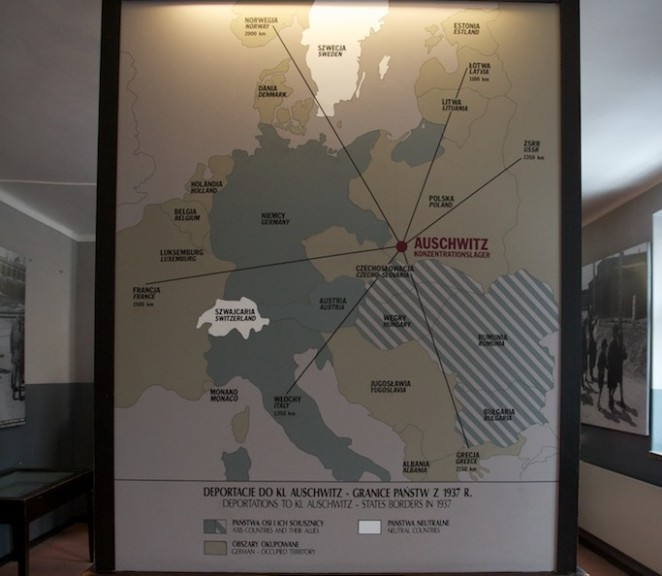 Ruta de trens fins Auschwitz