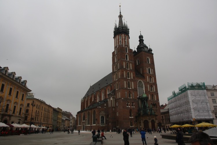 4 días en Cracovia: Basílica de Santa Maria en la Plaza del Mercado de Cracovia