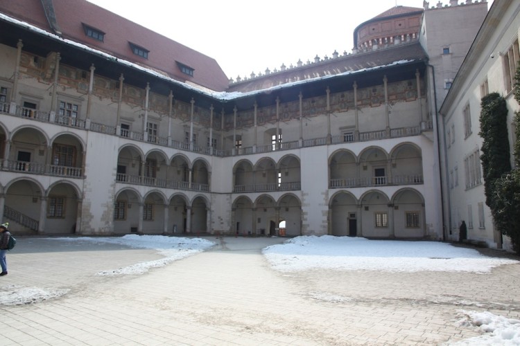 Patio interior del Castillo de Wawel