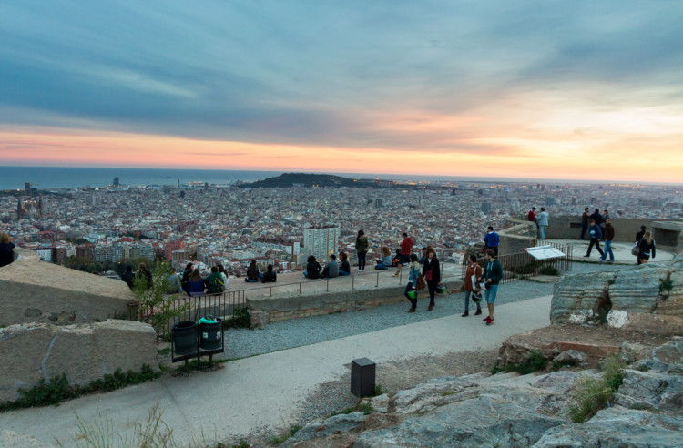 Vista de Barcelona des dels búnkers del Carmel