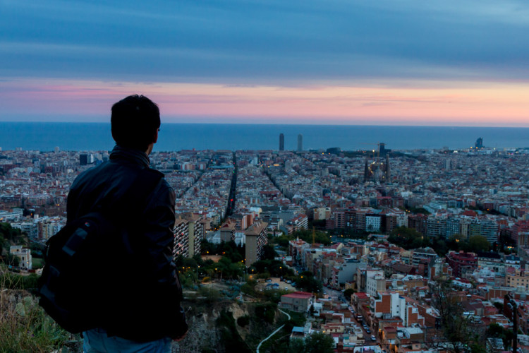 MUHBA Turó de la Rovira: Vista de Barcelona des dels Búnquers del Carmel