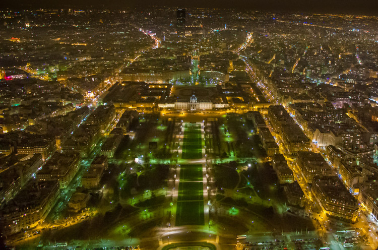 Vista de París des del 3er pis de la Torre Eiffel