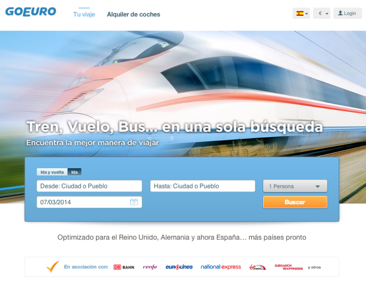 GoEuro: Tren, avió, bus... en una sola cerca