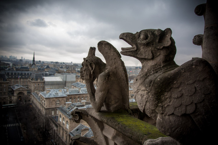 Qué hacer gratis en París: Gárgolas en la Catedral de Notre Dame