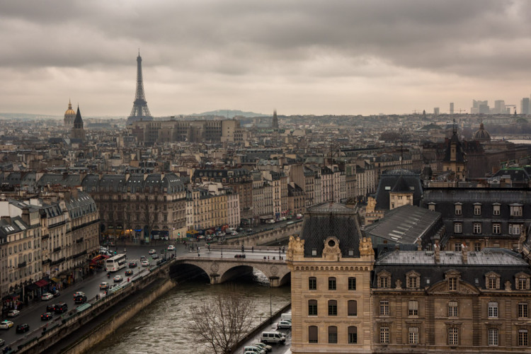 22 cosas que hacer gratis en París: Vista de París desde la Catedral de Notre Dame