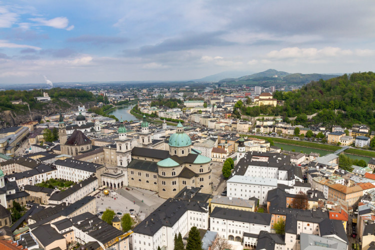 Que ver en Salzburgo en un día: Vistas desde la Fortaleza de Salzburgo