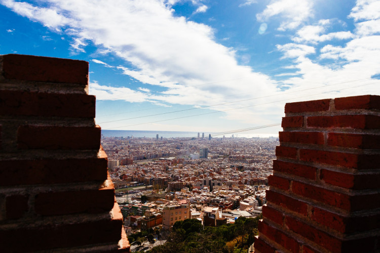 Panoràmica de Barcelona des del Castell de Torre Baró