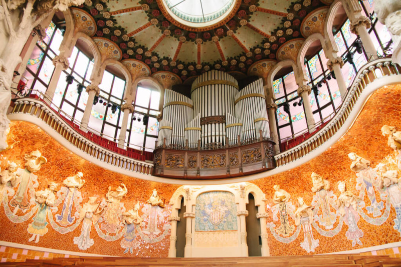 Visita guiada al Palau de la Música: Órgano y musas