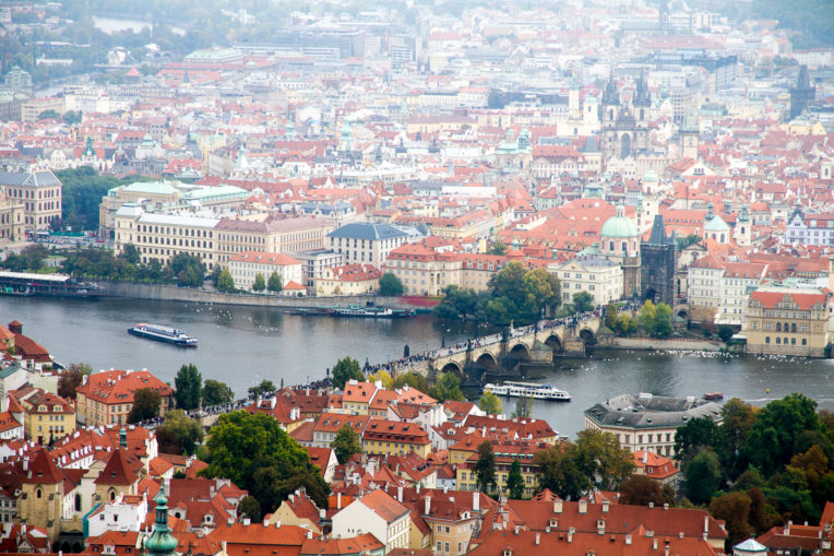 Vistas desde la Torre de Petrin de Praga