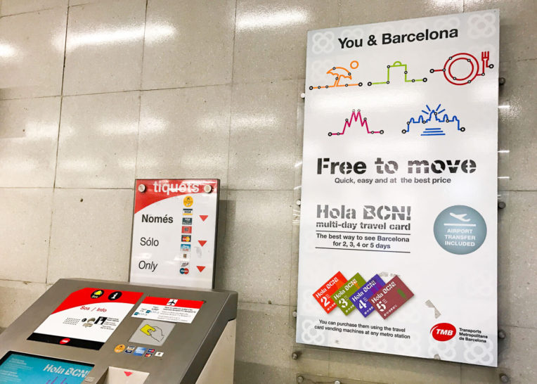 Billetes de multiples viajes y HOLA BCN! la tarjeta por días de Barcelona