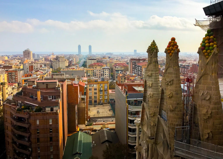 Vistes des de les Torres de la Sagrada Família