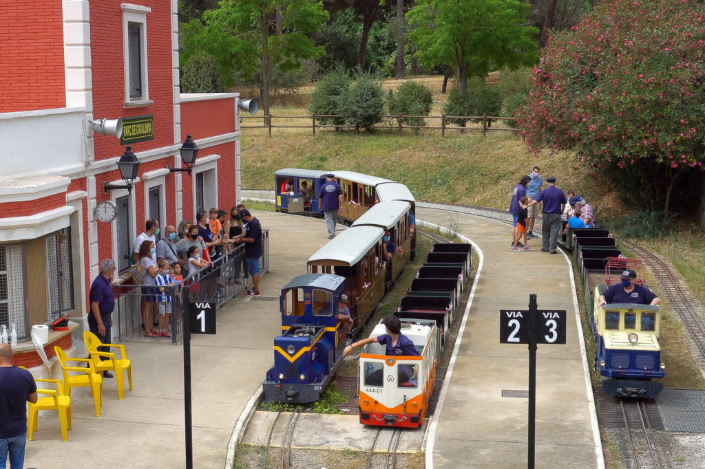 Trens amb miniatura a Catalunya - Estació de tren del Parc Catalunya de Sabadell