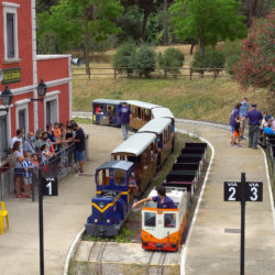 Trenes en miniatura en Cataluña - Estación de tren del Parc Catalunya de Sabadell
